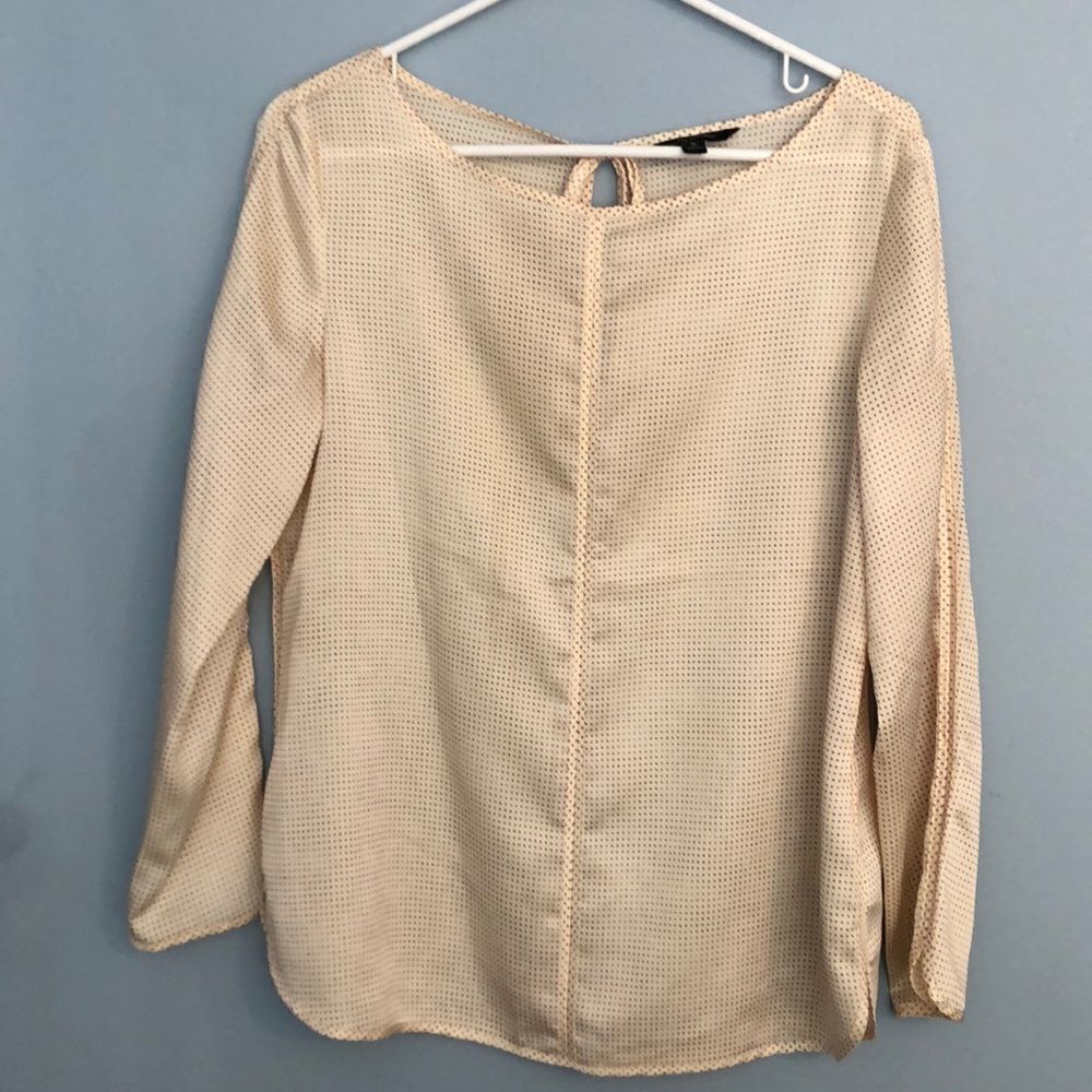 Banana Republic Sm Blouse Cream/Purple